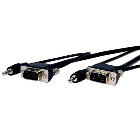 Comprehensive Connectivity MICRO VGA HD15 PLUG TO PLUG, W/AUDIO CABLE BLK 6FT,  MVGA15P-P-6HR/A